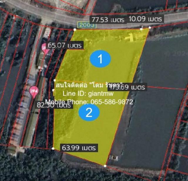 รหัส:  DSL-030.2 RENT ที่ดิน ที่ดินติดทะเล อ.เมืองสมุทรสงคราม (ใกล้ตลาดดอนหอยหลอด) ใกล้กับ ดอนหอยหลอด, ตลาดแม่กลอง, ตลาดร่มหุบ และวัดเพชรสมุทรวรวิหาร (หลวงพ่อบ้านแหลม) 50000 -  ขนาด = 6983 ตารางวา ราคานี้หาไม่ได้แล้ว