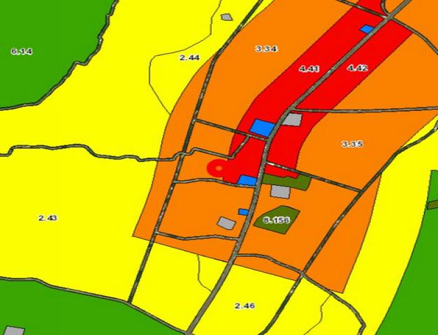 พื้นที่ดิน ขายที่ดินเปล่า หลัง ร.พ.หางดง, จ.เชียงใหม่ (0-2-48 ไร่ / 248 ตร.ว.), ทั้งหมด 4.1 ล้านบาทเท่านั้น!!! 4100000 บ.  ขนาดเท่ากับ 0 RAI 2 NGAN 48 ตร.ว.   สวย ผังเมือง: สีส้ม: ที่อยู่อาศัยหนาแน่นปานกลาง (3.34), อยู่ใกล้แหล่งชุมชน