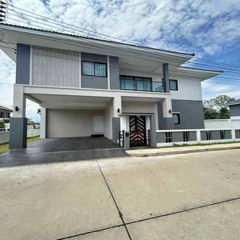 บ้านใหม่พร้อมอยู่ 5.99 ล้าน #Eresma Villa (#เอเรสมา วิลล่า) #บ้านถวาย – #หางดง บ้านเดี่ยว 2 ชั้น #สไตล์โมเดิร์น #แปลงหัวมุม หลัง #กาดฝรั่ง