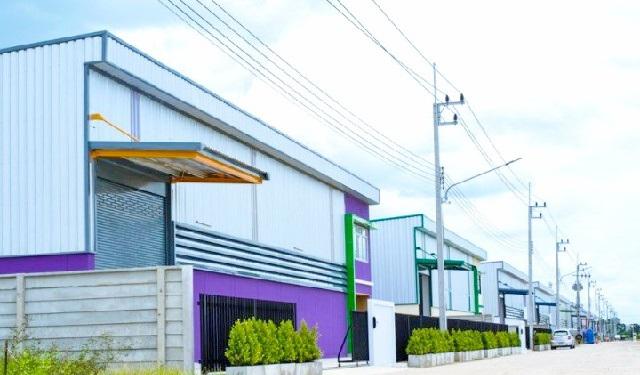รร.นานาชาติ เดียร์ปาร์ค 5 กม.ลำลูกกาคลอง9 เช่าโรงงาน 2 ชั้น พื้นที่สีม่วงเข้ม ใบรง.4  337 ตร.วา. 1,348 ตร.ม. 