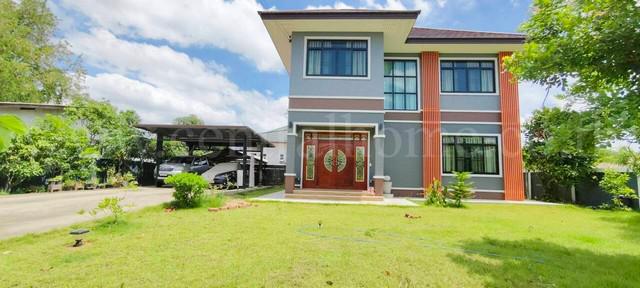 ลดราคา บ้านเดี่ยว 214 ตร.วา ถนนคลาสเดย์ หอมเกร็ด สามพราน นครปฐม