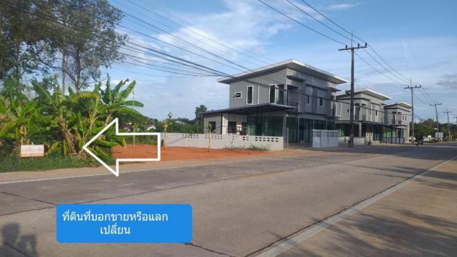ขายให้เช่า หรือแลกเปลี่ยน ที่ดินเปล่า 3 ห้อง ติดถนนสายสะพานพร้าว จังหวัดพัทลุง