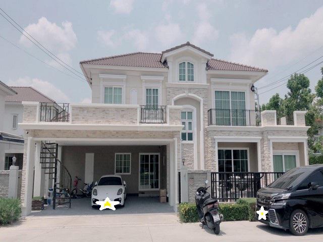 ขายบ้านเดี่ยวหรูแปลงมุม 60 ตรว. 264 ตรม. โครงการ Grandio ลาดพร้าว - เกษตรนวมินทร์ วิวสวน ตกแต่งบิ้วอินสวย เฟอร์ครบ ( เคยเป็นบ้านตัวอย่าง)
