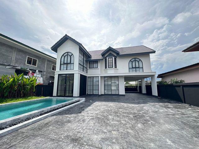 Pool villa ขายพร้อมผู้เช่า 13 ล้าน #โซนป่าตัน #อำเภอเมือง #บ้านพูลวิลล่าสร้างใหม่ 2 ชั้น กลางเมืองเชียงใหม่ #วิวดอยสุเทพ เดินทางสะดวกสบาย