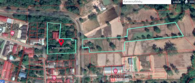 ขายที่ดินพร้อมสิ่งปลูกสร้าง บ้านเรือนไทย โฉนดที่ดิน ครุฑแดง อำนาจเจริญ 