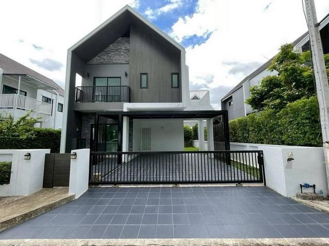 บ้านสวย สไตล์นอร์ดิก หลังใหญ่ เพดานสูง โซนแม่โจ้ สันทราย
